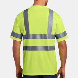 NWT Radwear yellow class 3 type R high visibility work short sleeve tshirt